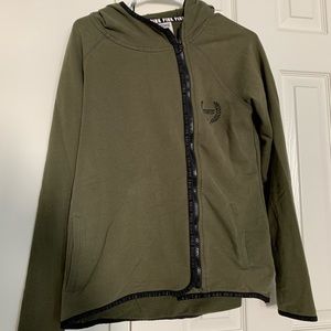 PINK Army Green Hoodie